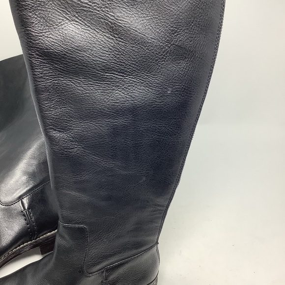 Franco Sarto Meyer Black Tall Riding Boots 7W NEW Leather - Picture 12 of 16